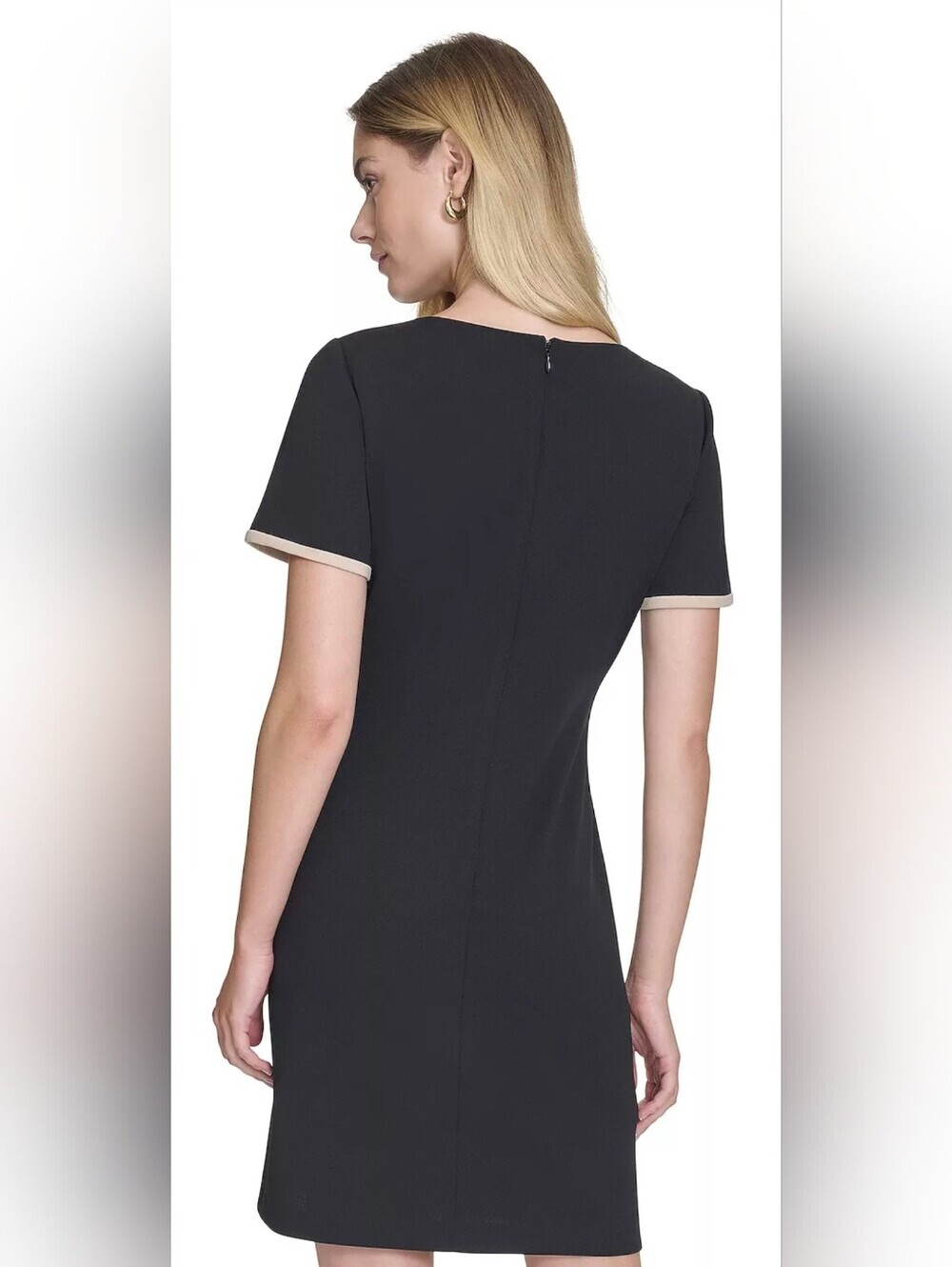 Andrew Marc Black Midi Dress Size 8 - Picture 2 of 8